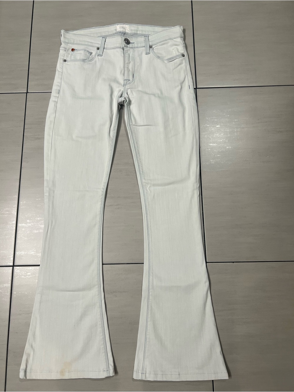 Hudson Jeans Light Blue/Off-white flare/bootcut jeans size 27
